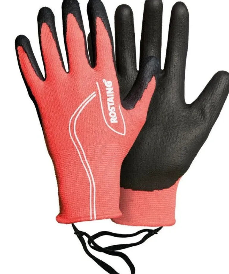 Gants de jardinage/bricolage tactile pour ado Maxteen rose