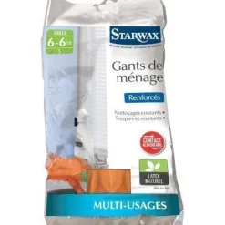 Gants de ménage renforcés en latex naturel multi-usages