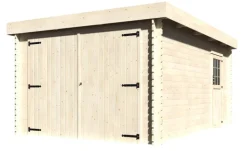 Garage bois GALAN 28 mm 326 x 480 cm