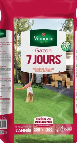 Gazon 7 jours 5 kg VILMORIN