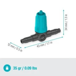 Goutteur en ligne réglable 0-15 L/h GARDENA