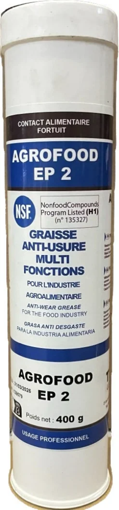 Graisse anti-usure multifonction NSF H1 Agrofood EP2 - 400g