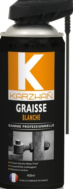 Graisse blanche aérosol 400 ml KARZHAN