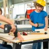Grand set de bricolage Bosch avec visseuse et casque