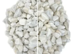 Gravier quartz blanc 12/20 en filet de 20 kg