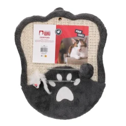 Griffoir à chat avec 2 jouets anthracite 41 x 33 x 2 cm