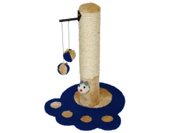 Griffoir Pooky pour chat bleu/beige 47 cm