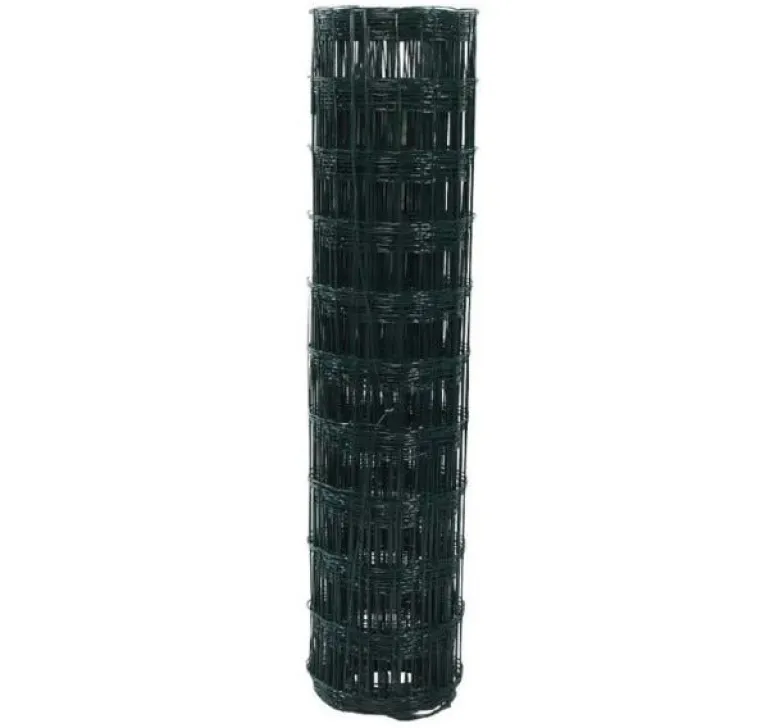 Grillage souple maille 100x75mm rouleau de 25m vert