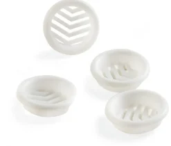 Grille à encastrer en ABS blanc Ø3,2
