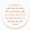 Grille en ABS + moustiquaire blanc à tube réglable Ø12