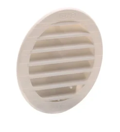 Grille en ABS + moustiquaire blanc à tube réglable Ø12