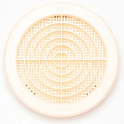 Grille à clipser ABS + moustiquaire beige tube Ø 12.4-14