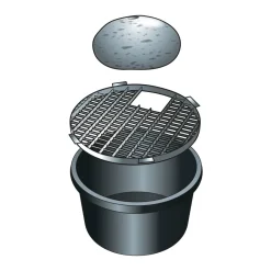 Grille de recouvrement L.104 x H.2,5 x l.104cm