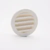 Grille en ABS à tube + moustiquaire blanc Ø7.8 cm
