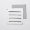Grille en alu 0,8 mm anti-moustique blanc 10x10 cm
