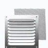 Grille en alu 0,8 mm anti-moustique gris 10x10 cm
