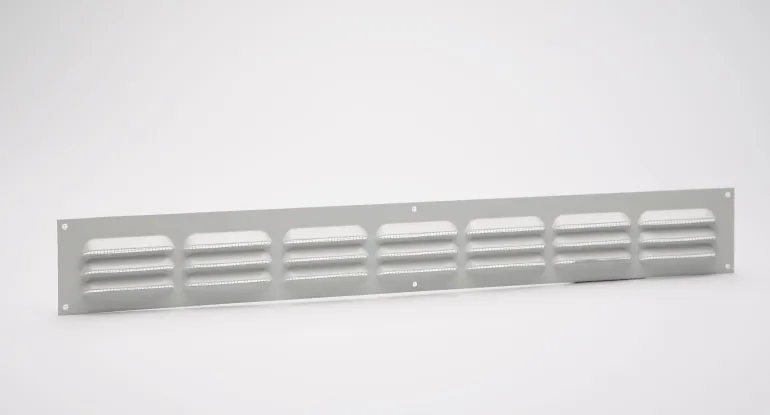 Grille en alu 0,8 mm anti-moustique blanc 5x40 cm