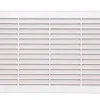Grille à encastrer ABS + moustiquaire blanc 13x23.6 cm
