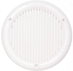 Grille ronde ABS à visser blanc Ø6.4 cm