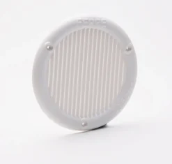 Grille ronde ABS à visser blanc Ø6.4 cm
