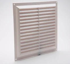 Grille à visser ABS + anti-moustique blanc 24x26 cm