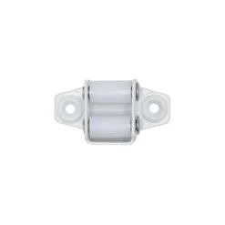 Guide sangle à galets acier blanc 52x29mm sangle de 14-15mm