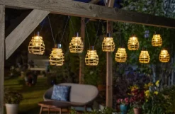 Guirlande solaire Lumina 10 LEDS blanc chaud 4,7m