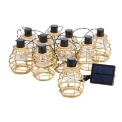 Guirlande solaire Lumina 10 LEDS blanc chaud 4,7m