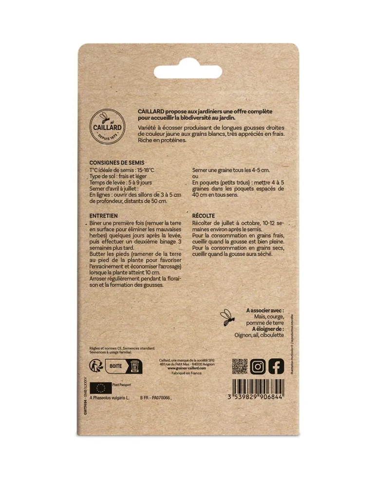 Haricot Nain Aura 100g CAILLARD