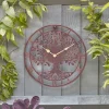 Horloge arbre de vie bronze Ø35cm