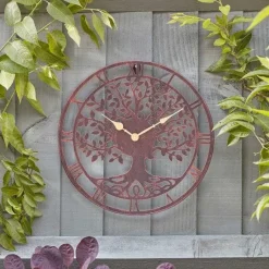 Horloge arbre de vie bronze Ø35cm