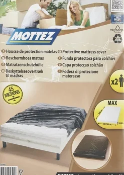 Housse de protection pour matelas 2 personnes