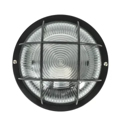 Hublot RANA rond noir sans lampe 60W max E27 IP44
