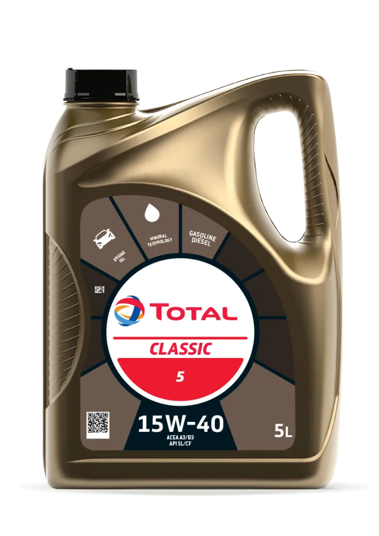 Huile classic 5 15W-40 5 L TOTAL