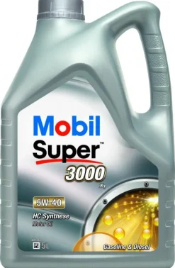 Huile moteur synthétique Super 3000 X1 5W40 - 5L MOBIL