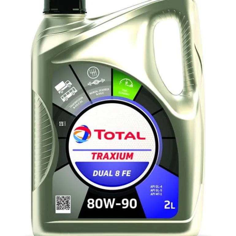 Huile Traxium dual 8 FE 80W-90 2 L TOTAL