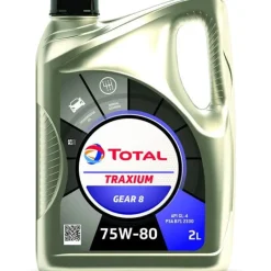 Huile traxium Gear 8 75W-80 2 L TOTAL