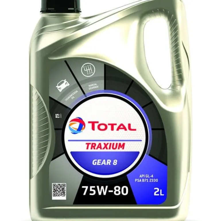Huile traxium Gear 8 75W-80 2 L TOTAL