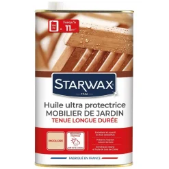 Huile ultra protectrice mobilier de jardin incolore 750ml