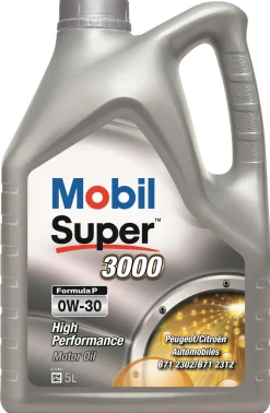 Huile moteur Super 3000 Formula P 0W30 - 5L MOBIL