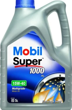 Huile moteur VL/VUL Super 1000 X1 15W40 - 5L MOBIL