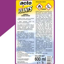 Insecticide aérosol spécial insectes volants 600 ml ACTO