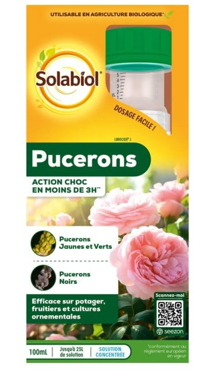 Insecticide contre les pucerons 100ml SOLABIOL