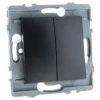 Interrupteur double va-et-vient Kouro 10A nu noir ZENITECH