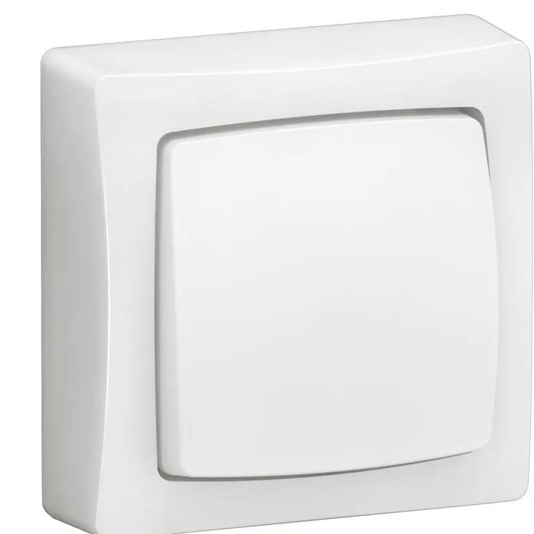 Interrupteur va-et-vient appareillage Saillie complet blanc
