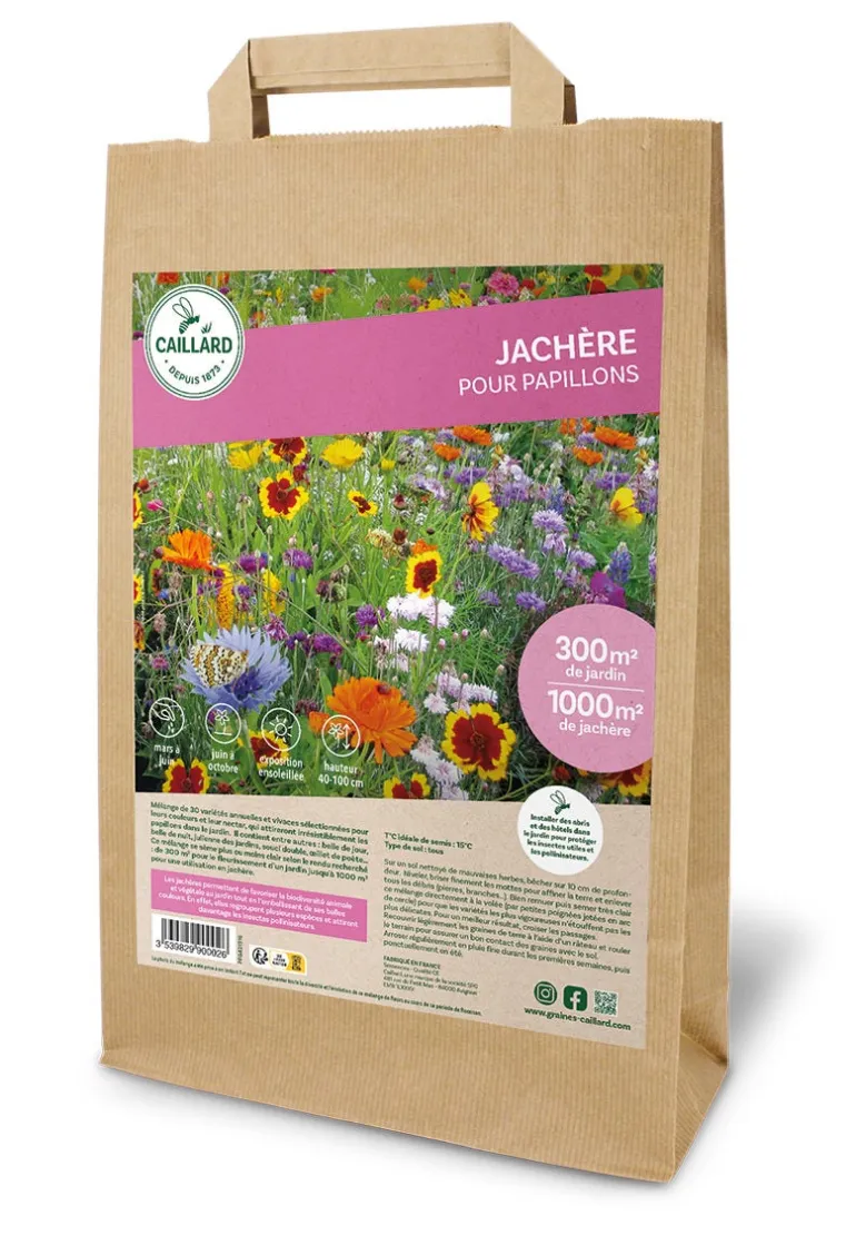 Jachère pour Papillons 500g+800 g vermiculite CAILLARD