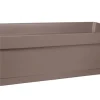 Jardinière Cocoripot Jade + plateau clippé taupe 49 cm