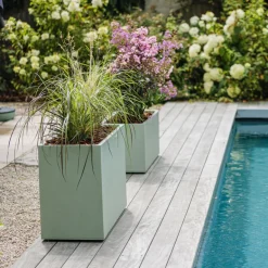 Jardinière Basalt 99,5 cm vert amande 98L EDA