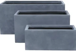 Jardinière Graphite gris anthracite 80 cm