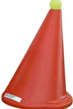 Jeu de 50 cônes orange avec balles d'attelage jaunes